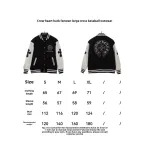  Chrome Hearts Sanskrit cross baseball jacket