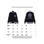Chrome Hearts Sanskrit horseshoe embroidered baseball jacket