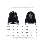  Chrome Hearts Sanskrit horseshoe embroidered baseball jacket