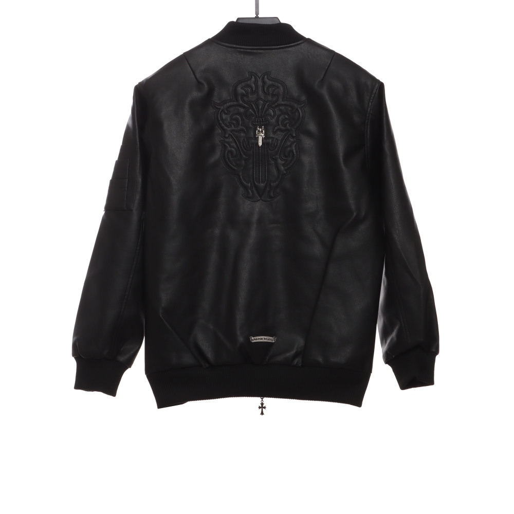 Chrome Hearts silver sword baseball jacket