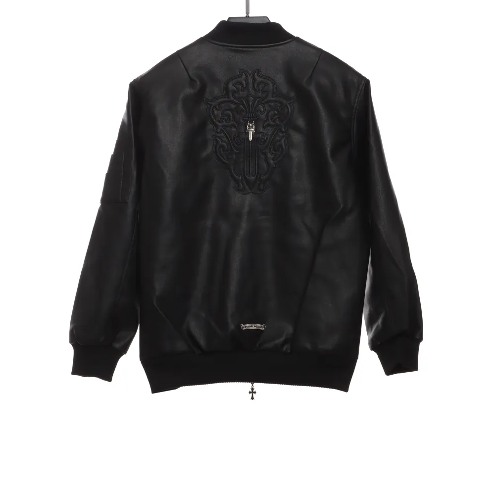  Chrome Hearts silver sword baseball jacket