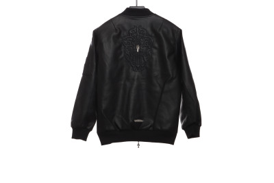 Chrome Hearts silver sword baseball jacket 02