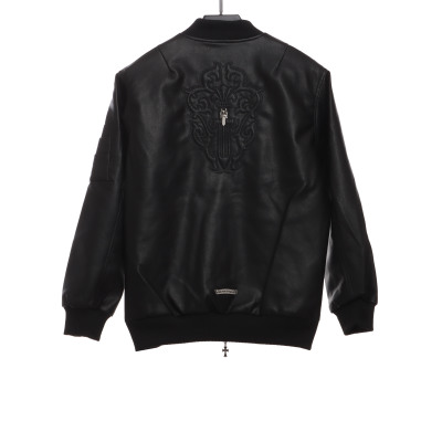 Chrome Hearts silver sword baseball jacket 02