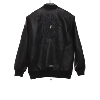 Chrome Hearts silver sword baseball jacket 02