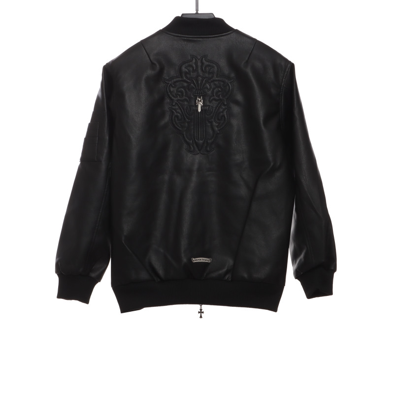 Chrome Hearts silver sword baseball jacket