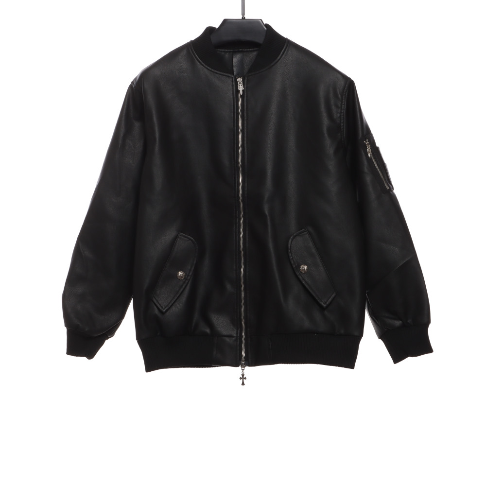 Chrome Hearts silver sword baseball jacket