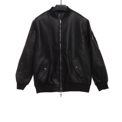 Chrome Hearts silver sword baseball jacket 01