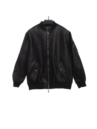 Chrome Hearts silver sword baseball jacket 01