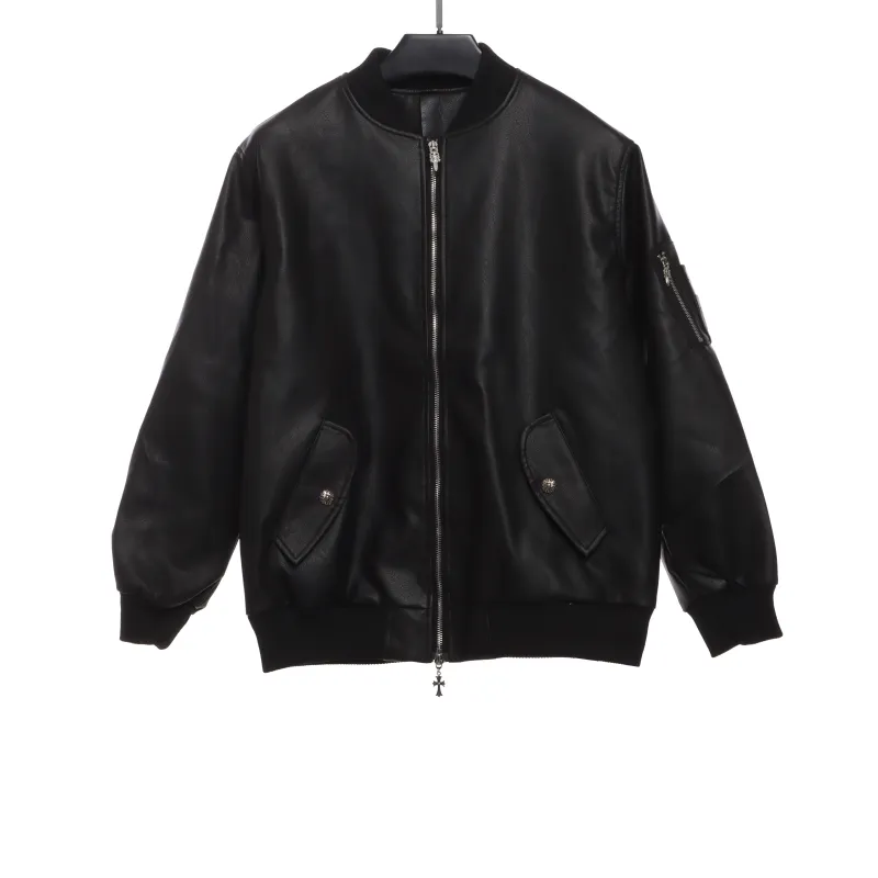  Chrome Hearts silver sword baseball jacket