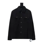  Chrome Hearts twill plain button jacket