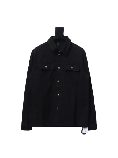 Chrome Hearts twill plain button jacket 01