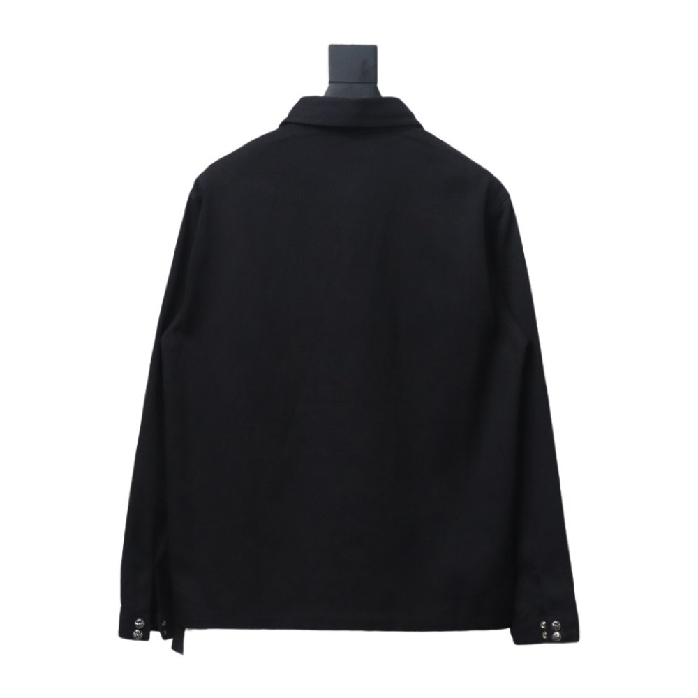 Chrome Hearts twill plain button jacket