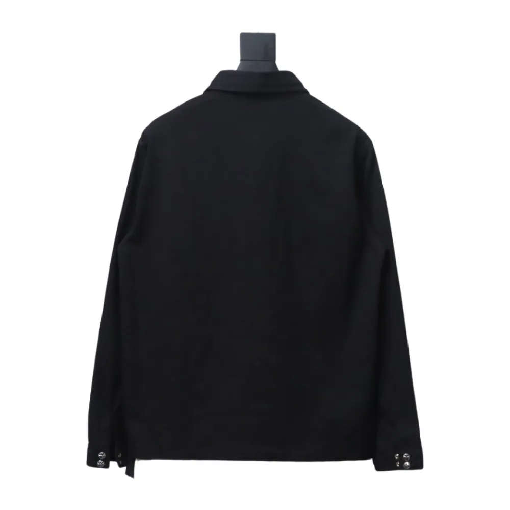  Chrome Hearts twill plain button jacket