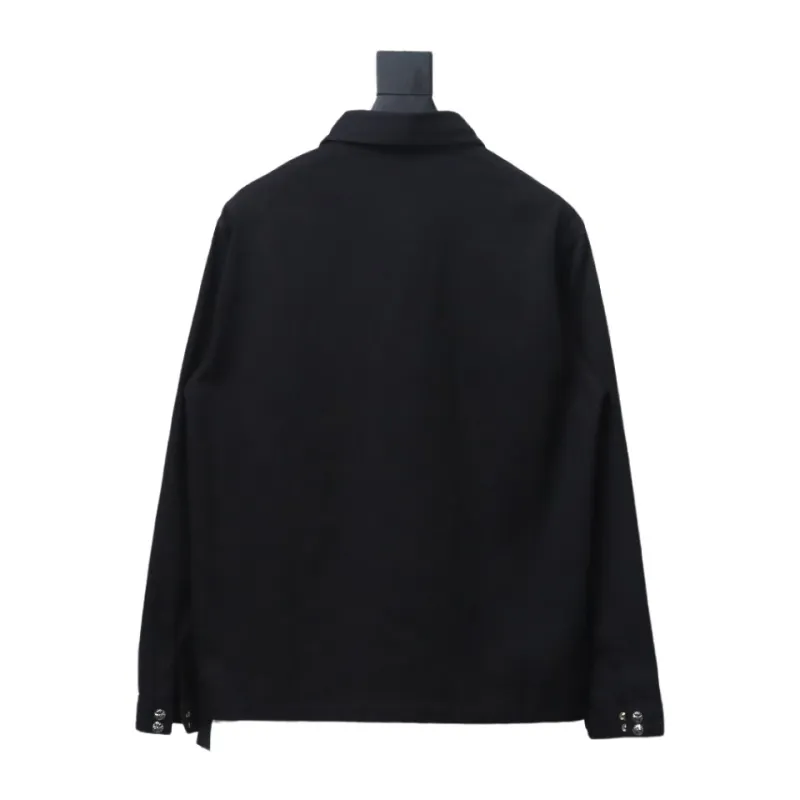  Chrome Hearts twill plain button jacket