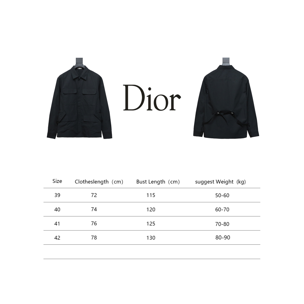  Dior 24Fw four pockets back waist jacket