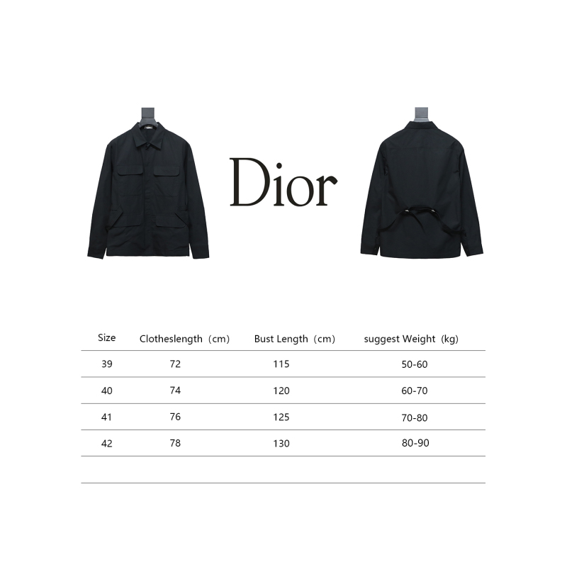  Dior 24Fw four pockets back waist jacket