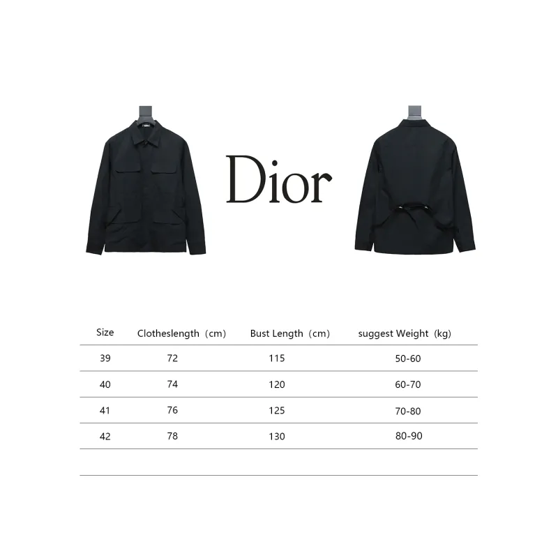  Dior 24Fw four pockets back waist jacket