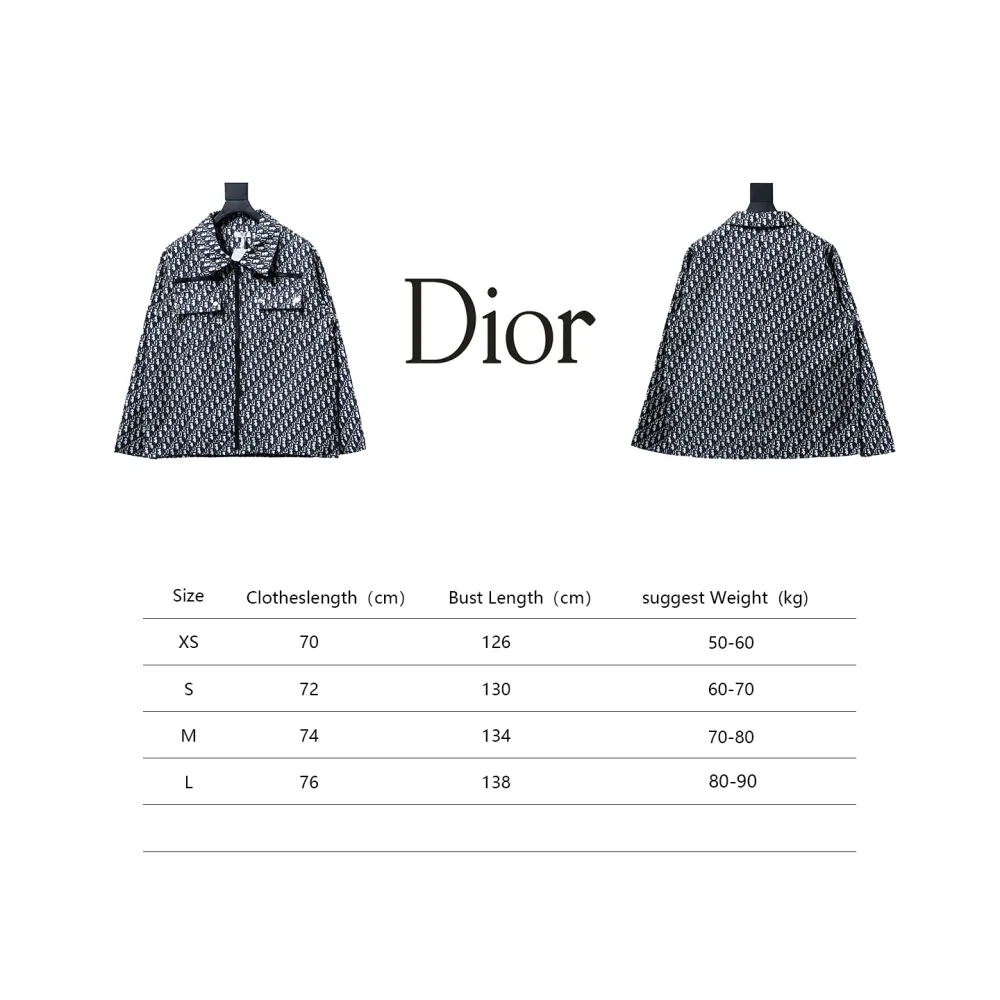  DIOR 24SS taffeta technology jacquard fabric unisex jacket