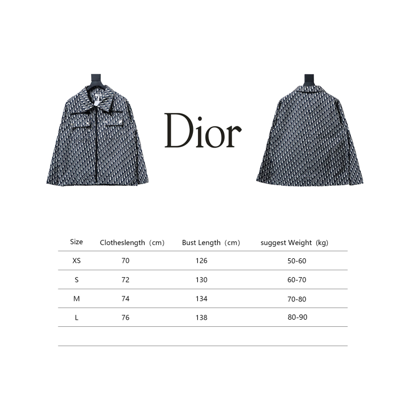  DIOR 24SS taffeta technology jacquard fabric unisex jacket