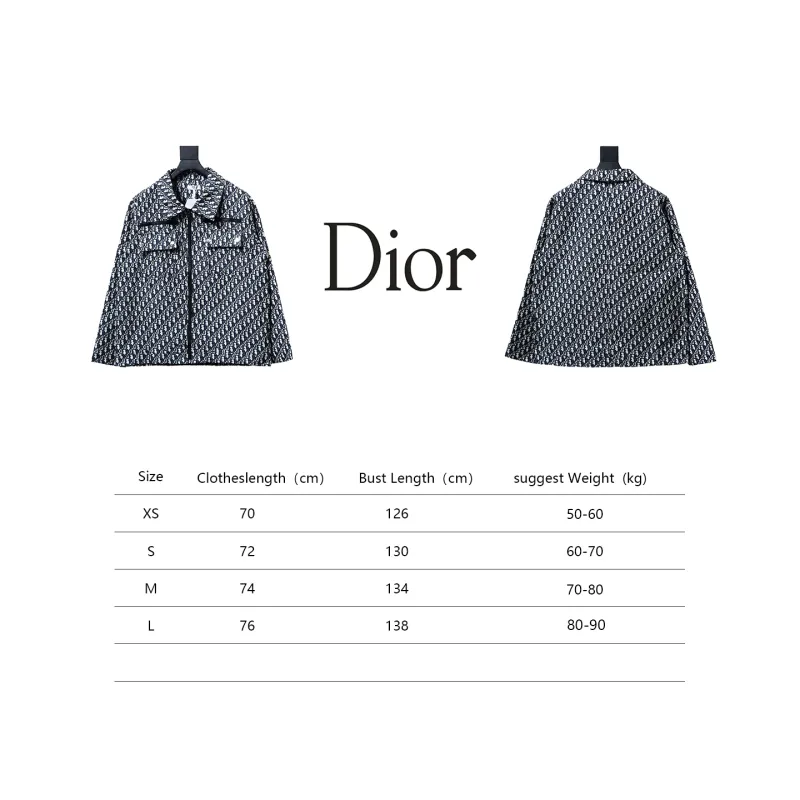  DIOR 24SS taffeta technology jacquard fabric unisex jacket