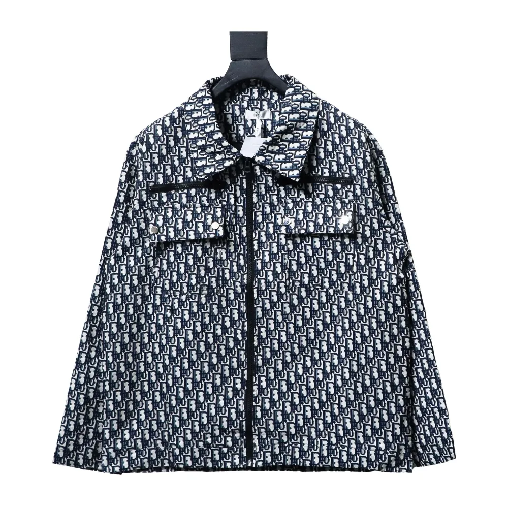  DIOR 24SS taffeta technology jacquard fabric unisex jacket