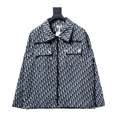 DIOR 24SS taffeta technology jacquard fabric unisex jacket 01