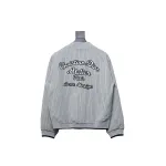  DIOR CD Atelier vertical stripe front and back embroidered baseball jacket