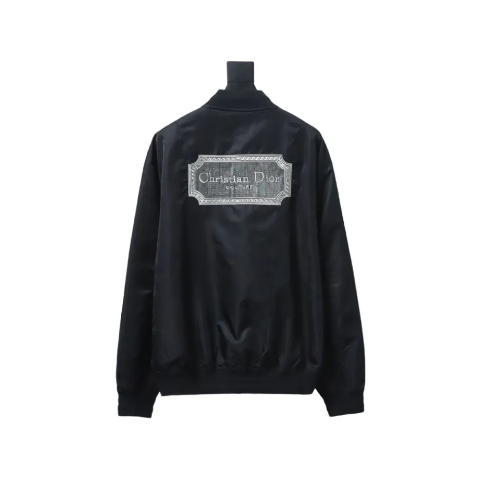  DIOR CD back square logo embroidered flight jacket 1