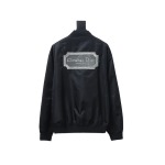  DIOR CD back square logo embroidered flight jacket 1