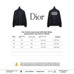  DIOR CD back square logo embroidered flight jacket 1