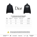  DIOR CD back square logo embroidered flight jacket 1