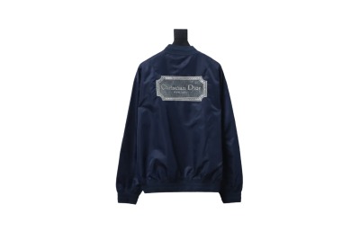 DIOR CD back square logo embroidered flight jacket 2 02