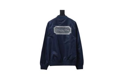 DIOR CD back square logo embroidered flight jacket 2 02