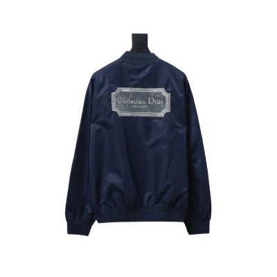  DIOR CD back square logo embroidered flight jacket 2 02
