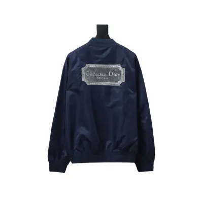DIOR CD back square logo embroidered flight jacket 2 02