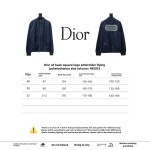  DIOR CD back square logo embroidered flight jacket 2