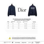 DIOR CD back square logo embroidered flight jacket 2