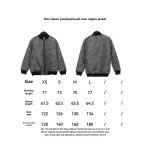  Dior classic monogram full print zipper jacket