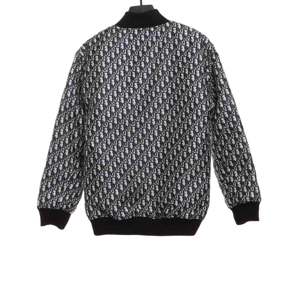  Dior classic monogram full print zipper jacket