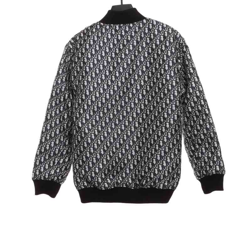  Dior classic monogram full print zipper jacket