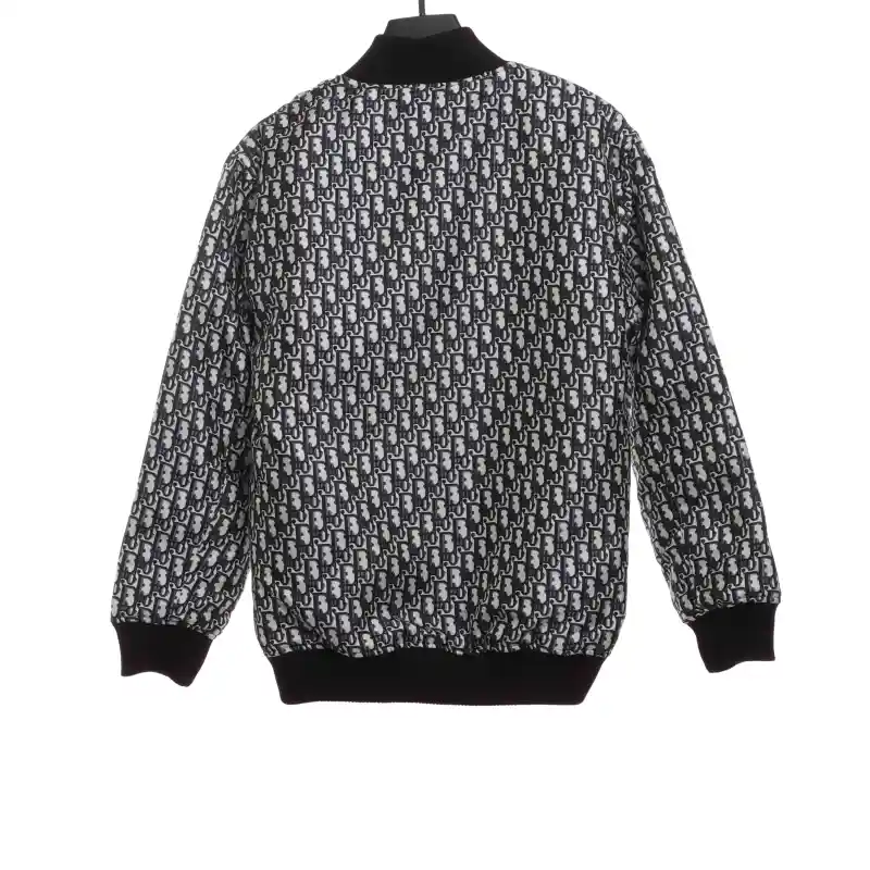  Dior classic monogram full print zipper jacket