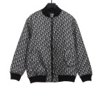  Dior classic monogram full print zipper jacket