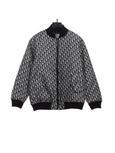 Dior classic monogram full print zipper jacket 01