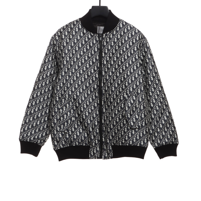  Dior classic monogram full print zipper jacket