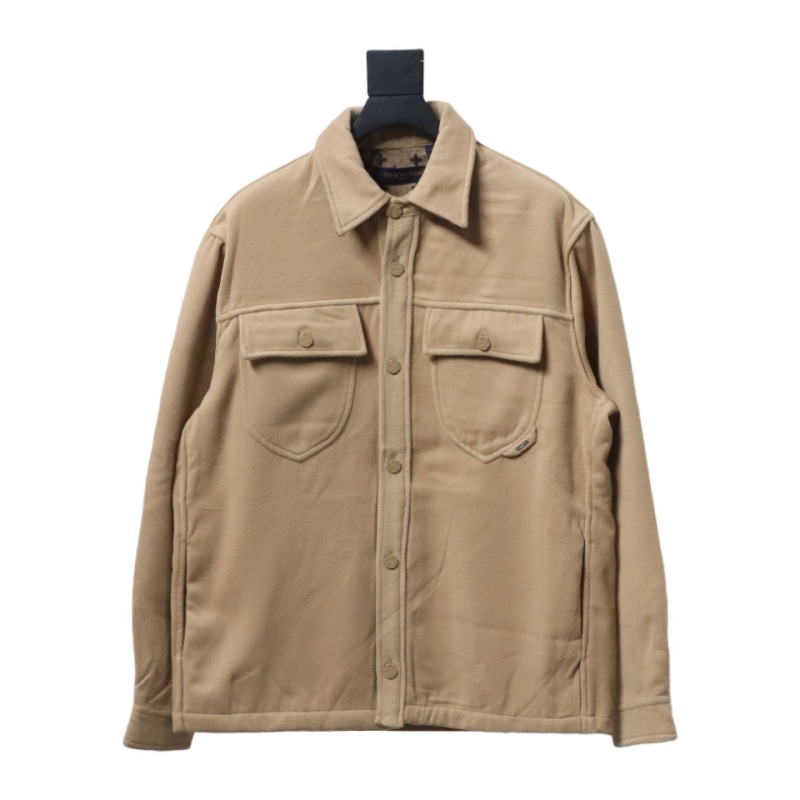 Louis Vuitton 23FW double-faced cashmere khaki jacket