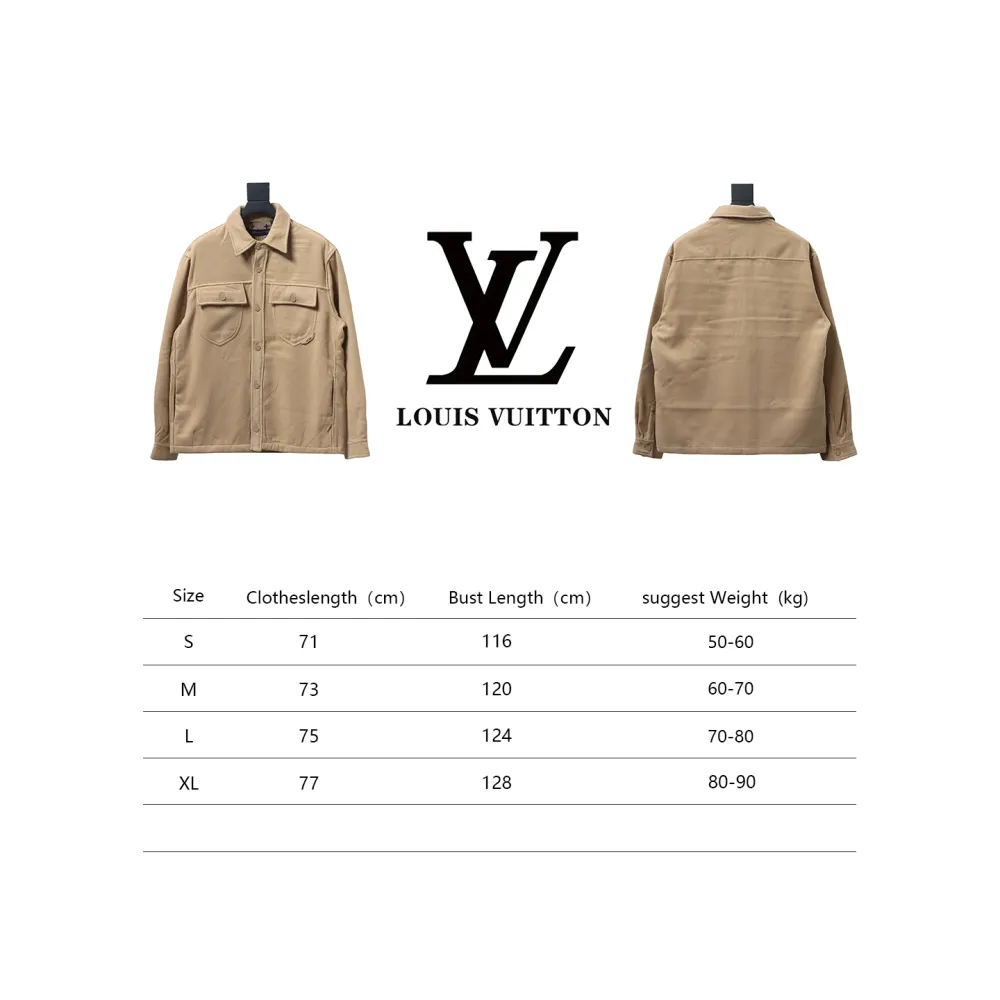Louis Vuitton 23FW double-faced cashmere khaki jacket