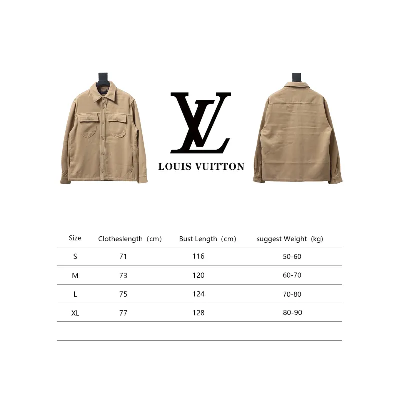 Louis Vuitton 23FW double-faced cashmere khaki jacket