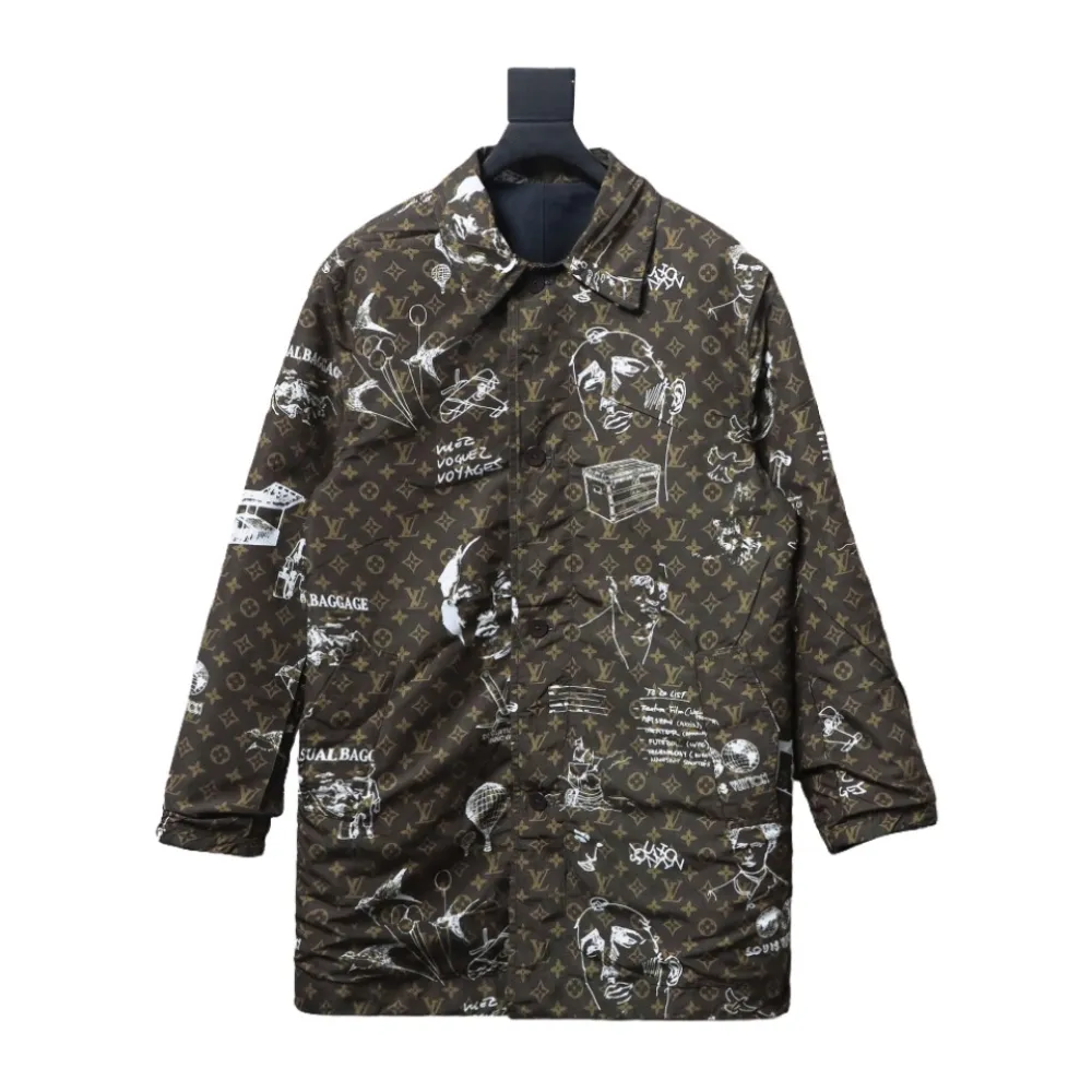 Louis Vuitton 23FW double-faced mid-length jacket