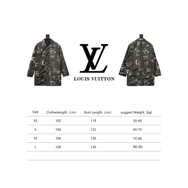 Louis Vuitton 23FW double-faced mid-length jacket