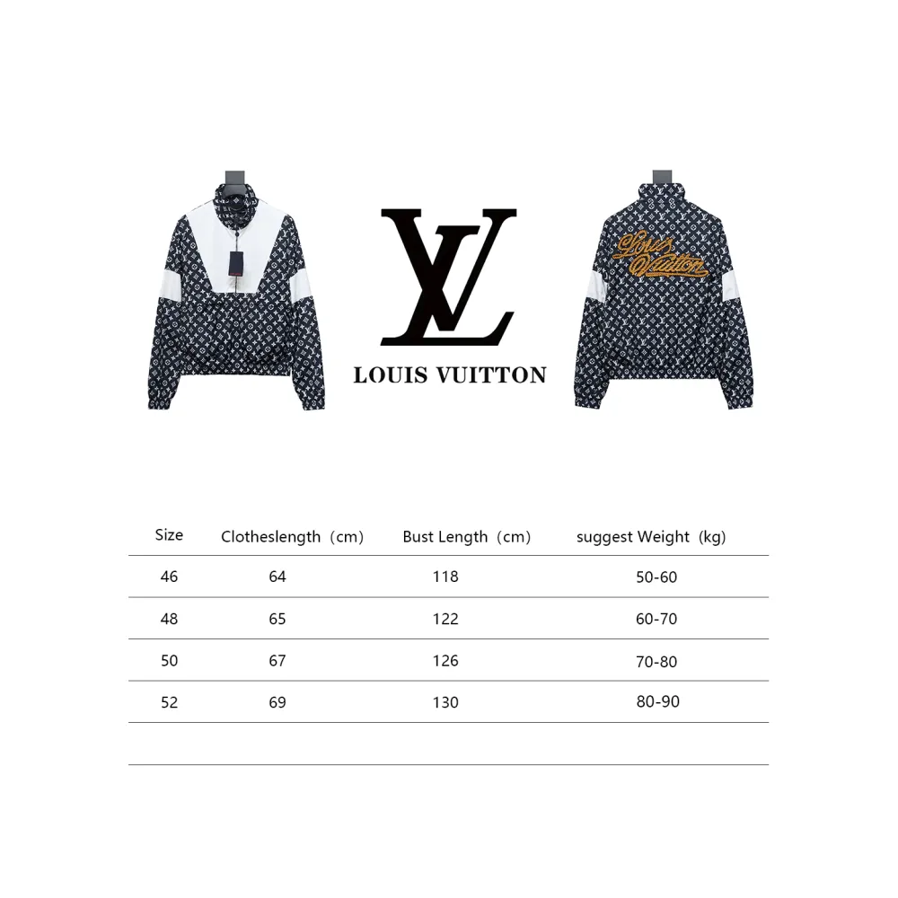 Louis Vuitton 24Fw color-block monogram jacket